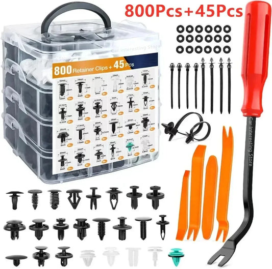 Kit de clips de fixation de voiture avec ou sans outillages