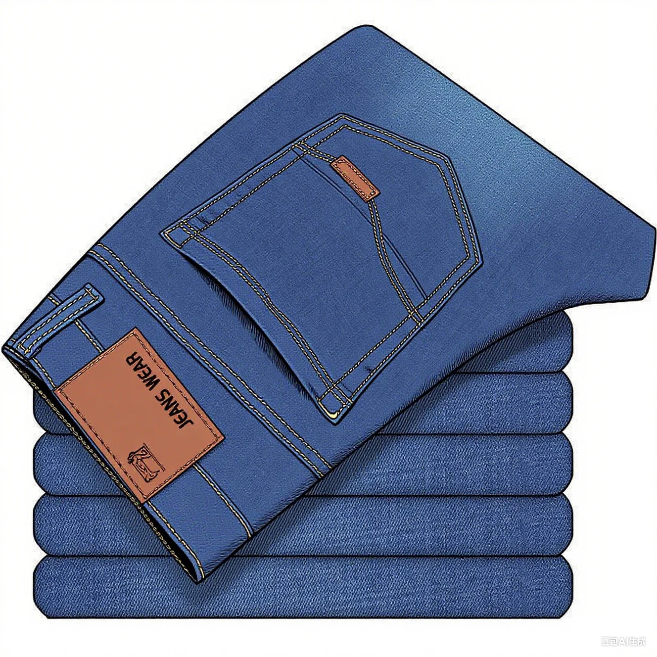 jeans homme classic style slim fit