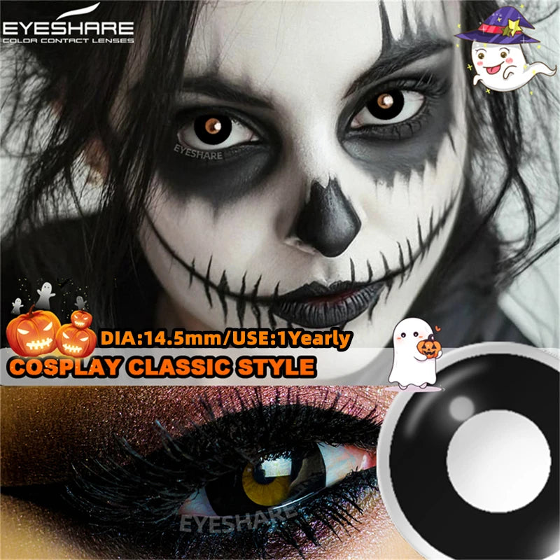 "Lentilles Halloween : tes yeux, leur dernier souvenir."