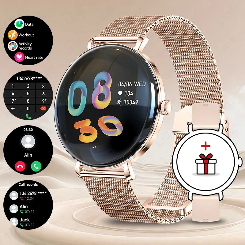 LIGE nouvelle montre intelligente femmes 1.43 "AMOLED ecran HD