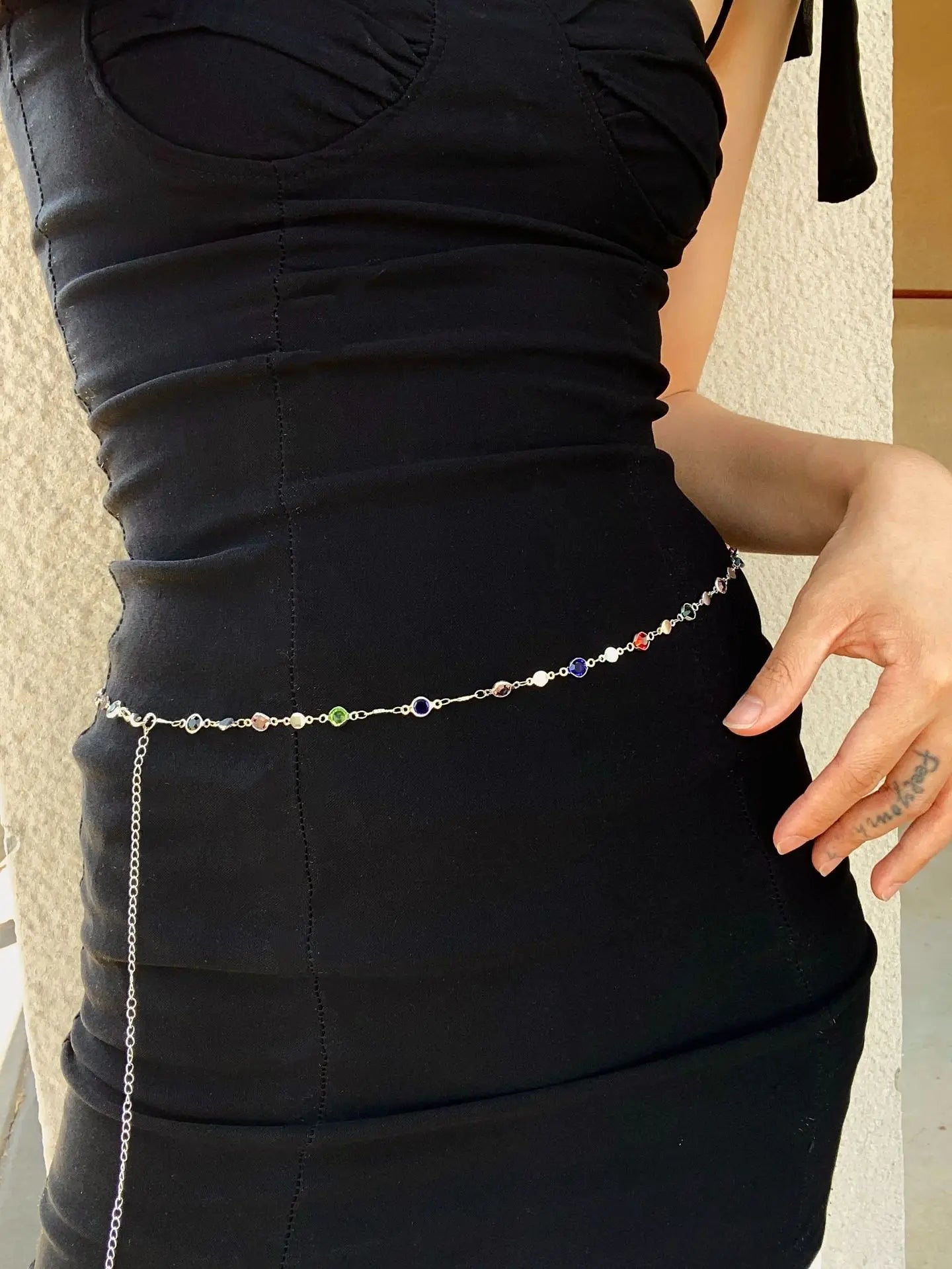 chaine de taille doré ou argent coloré pour femmes