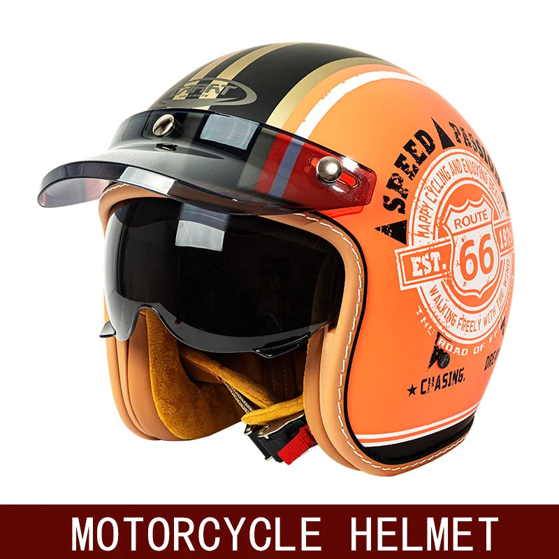casque rétro moto scooter american vintage