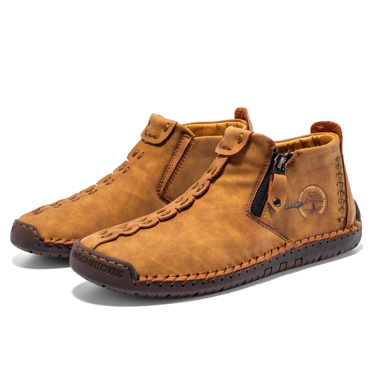 Mocassins en cuir faits à la main pour hommes