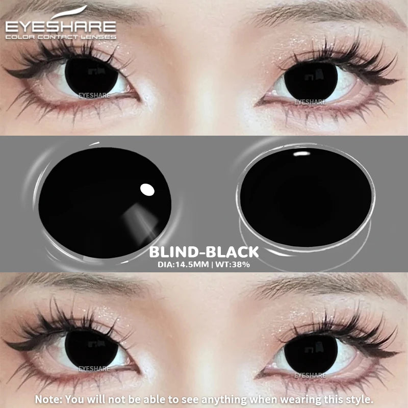 "Un seul regard… et l’horreur commence. Ose les lentilles Halloween."
