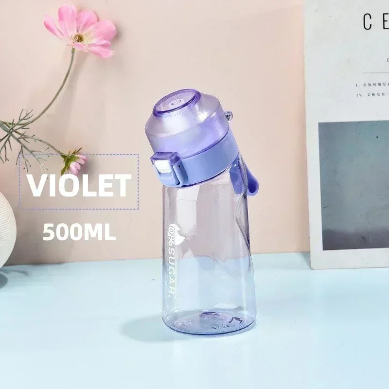Gourde Infuseur 650ml avec Dosettes Arômes - Bouteille Sport Sans BPA Paille Intégrée