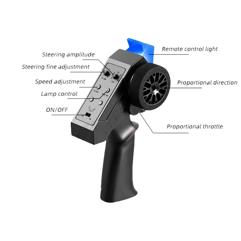 MN128 1/12 RC voiture 4WD Jeep modèle 2.4G télécommande lumière LED 4X4 hors route