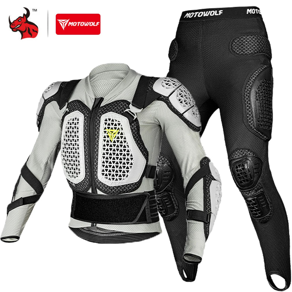 veste et pantalon de protection moto sport/cross hommes/femmes