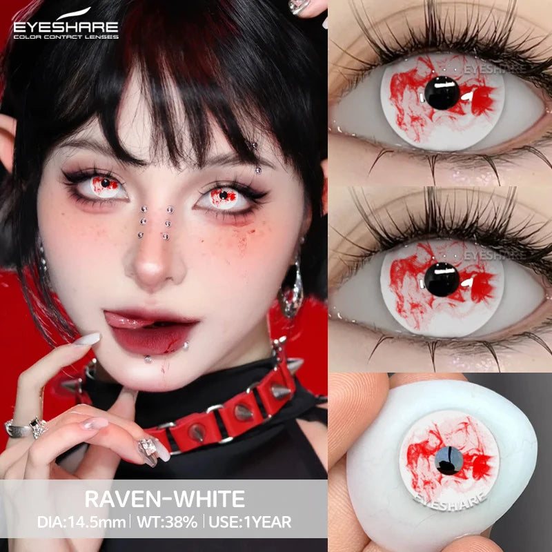"Des yeux qui hantent. Lentilles Halloween