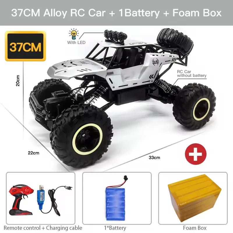 Voiture RC Buggy Tout-Terrain 1:12 LED 4WD Télécommandée Enfants - MONASTORESHOP.COM