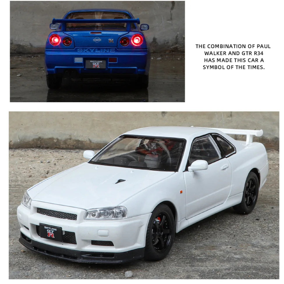 skyline GTR R 34 a collectionné échelle 1/24 son et lumière