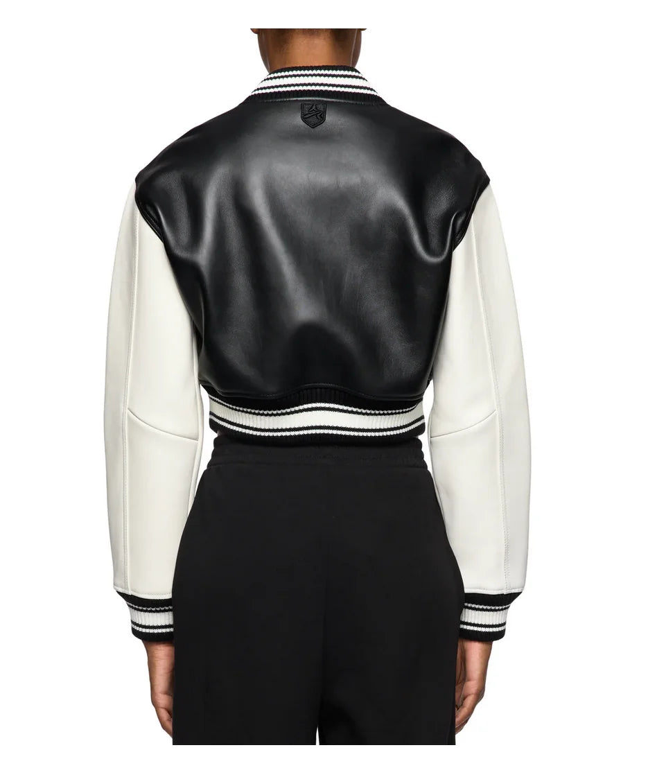 blouson aviateur  cour pour femmes en véritable peau d'agneau/daim manche longue