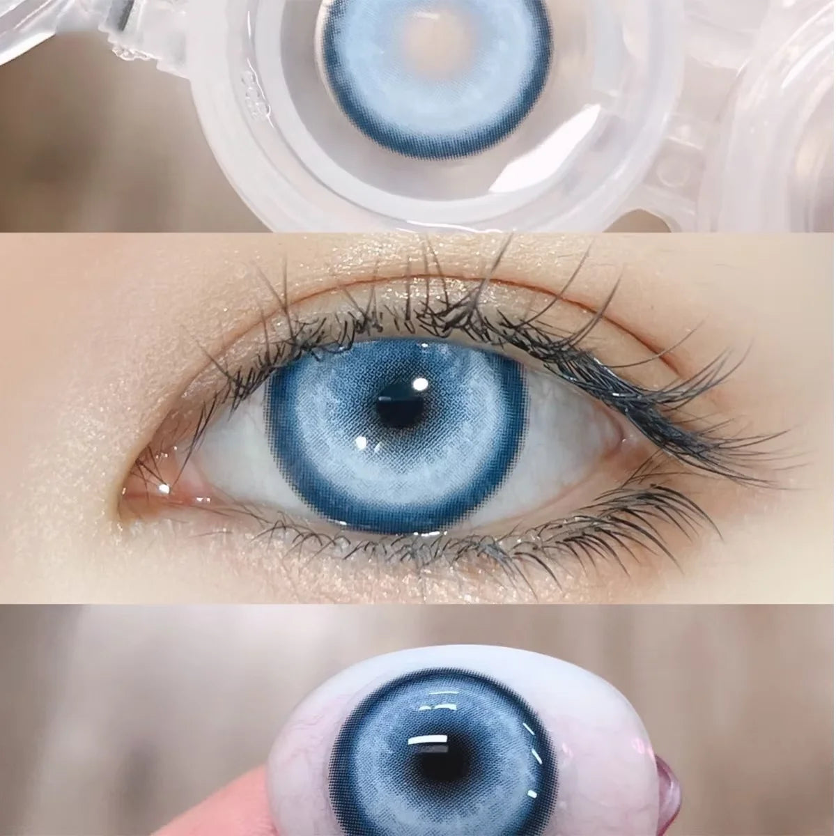 1 paire de lentilles de Contact souples effrayantes pour Halloween 14.5mm