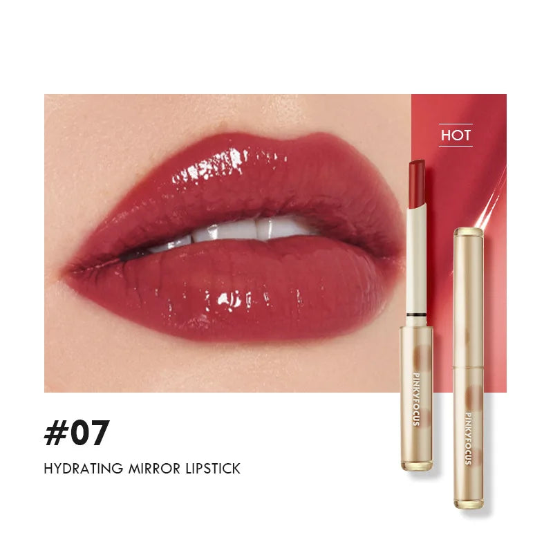Rouge à lèvres haute qualité, 8 couleurs, effet brillant