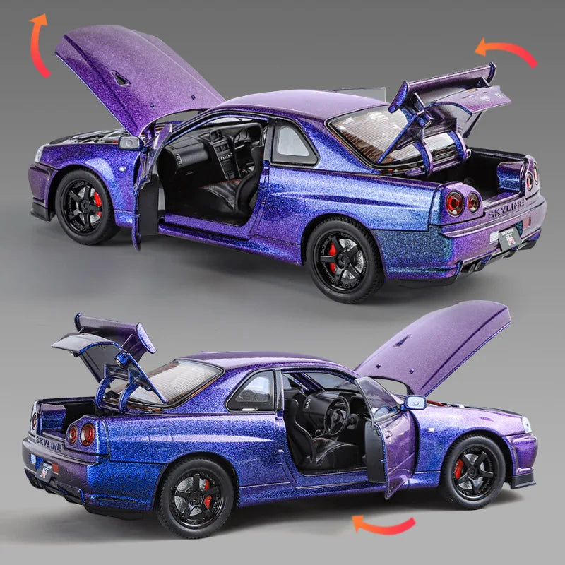 skyline GTR R 34 a collectionné échelle 1/24 son et lumière