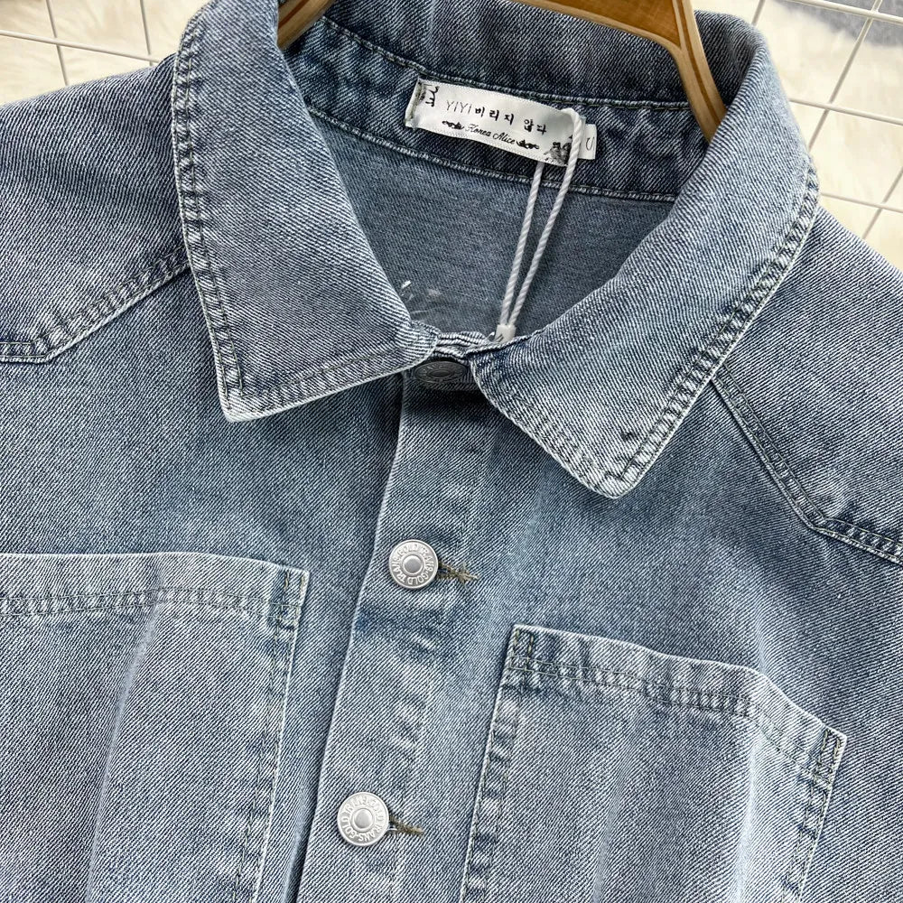 Combinaison Jean Femme Large - Salopette Denim Streetwear Taille Haute