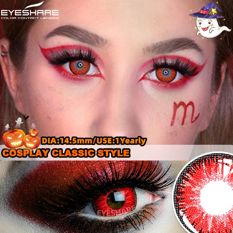 "Lentilles Halloween : tes yeux, leur dernier souvenir."