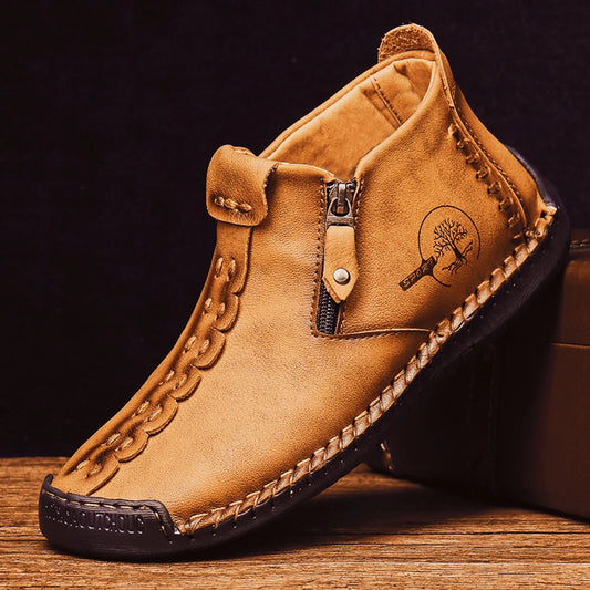 Mocassins en cuir faits à la main pour hommes