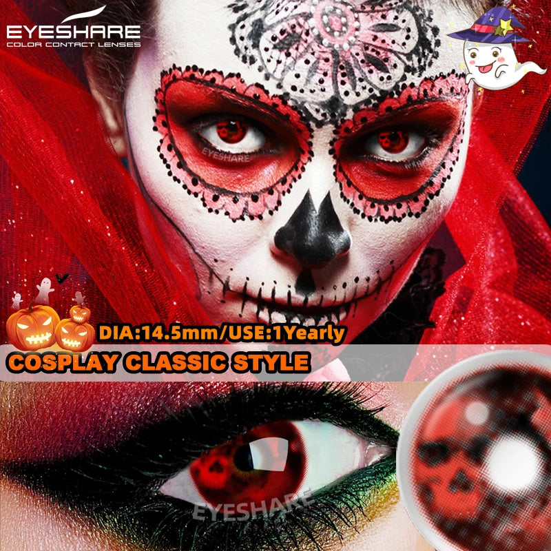 "Lentilles Halloween : tes yeux, leur dernier souvenir."