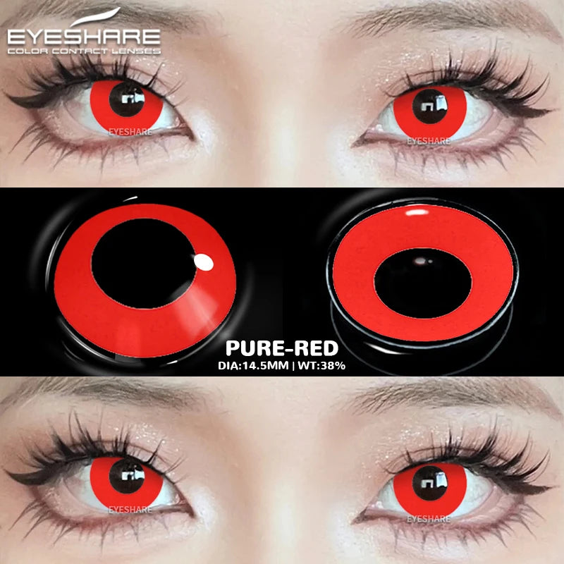 "Un seul regard… et l’horreur commence. Ose les lentilles Halloween."