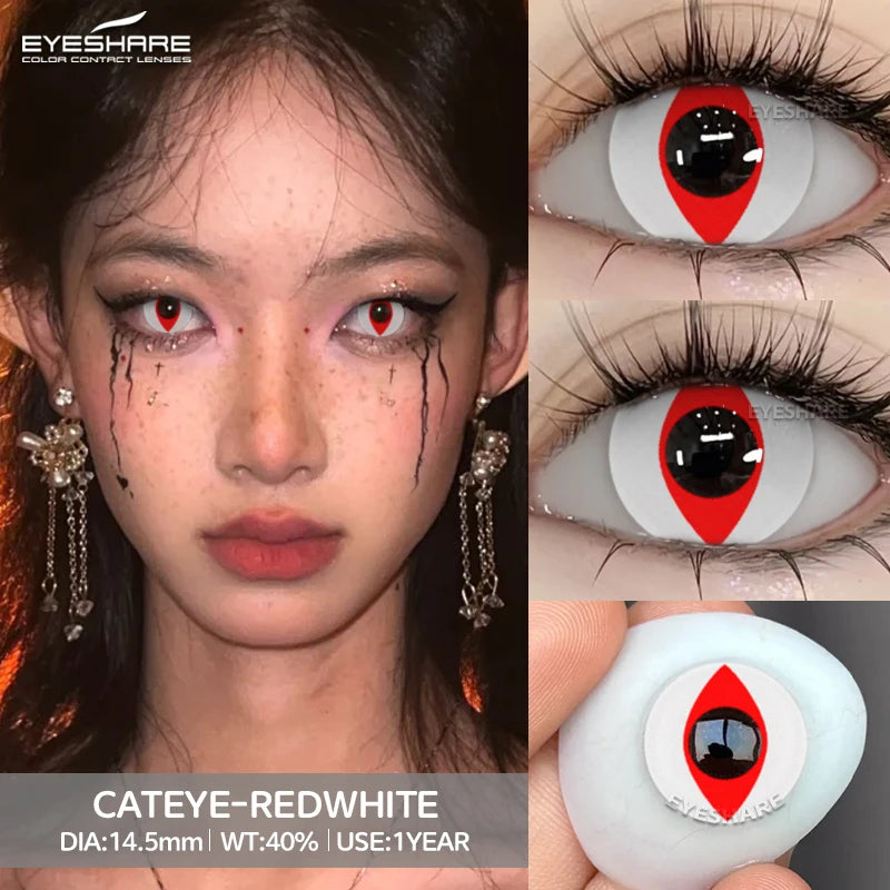 "Des yeux qui hantent. Lentilles Halloween