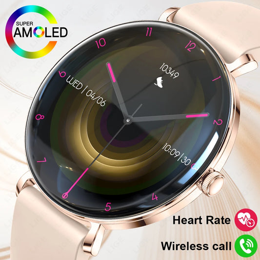LIGE nouvelle montre intelligente femmes 1.43 "AMOLED ecran HD