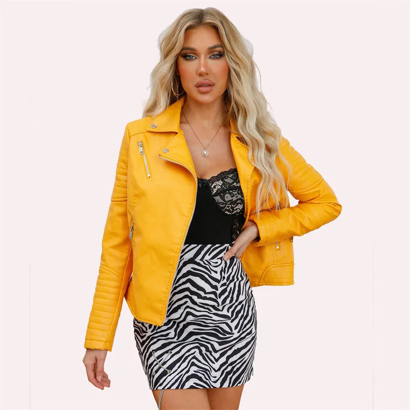 veste femme en simili cuir