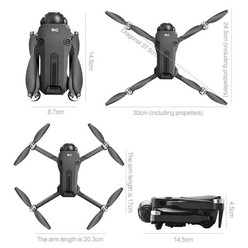 Lenovo D18 Drone 8K aérien double caméra