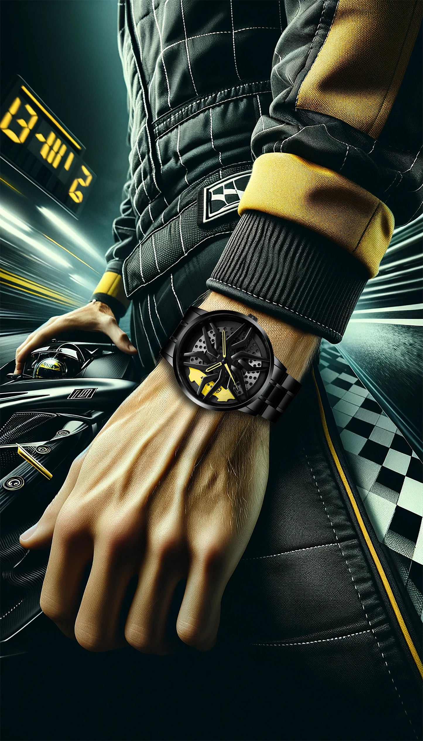 Montre Homme Sport Automobile Lumineuse - Style Business Haut de Gamme