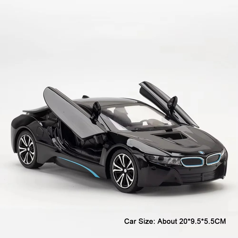 Modèle Voiture Sport Alliage Z4 I8 1:22 - Portes Ouvertes Son Lumière Rétractable - MONASTORESHOP.COM