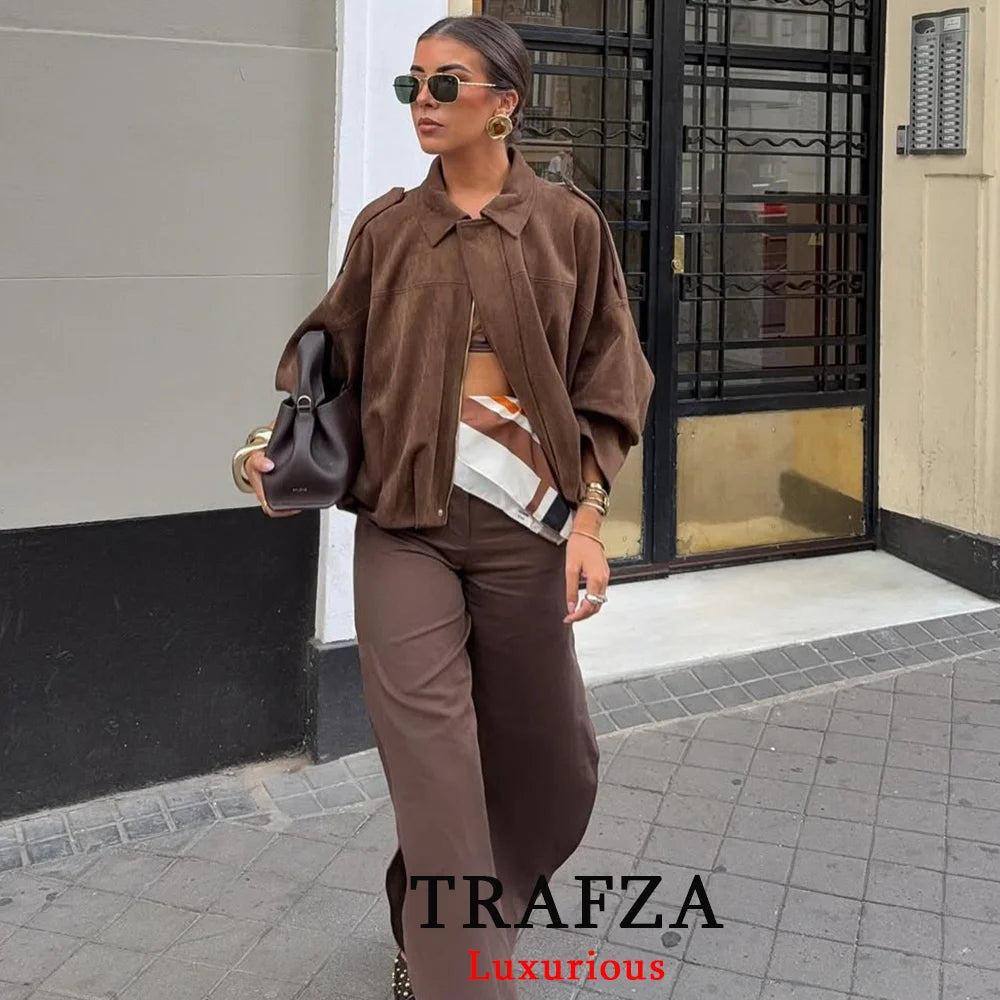 veste femme genre bomber en daim mode hiver