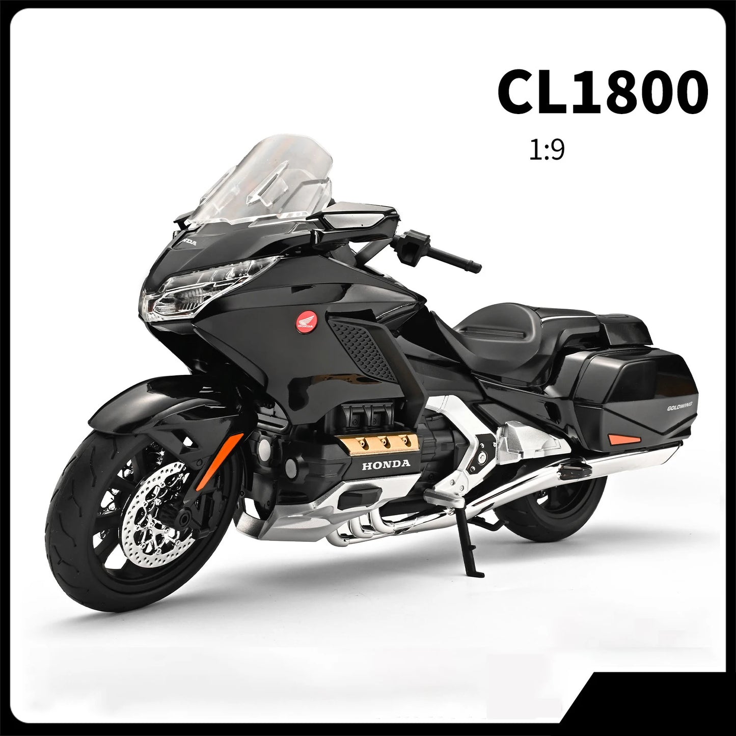 moto de collection a l'échelle 1/9 (27cm) honda gold wing tour