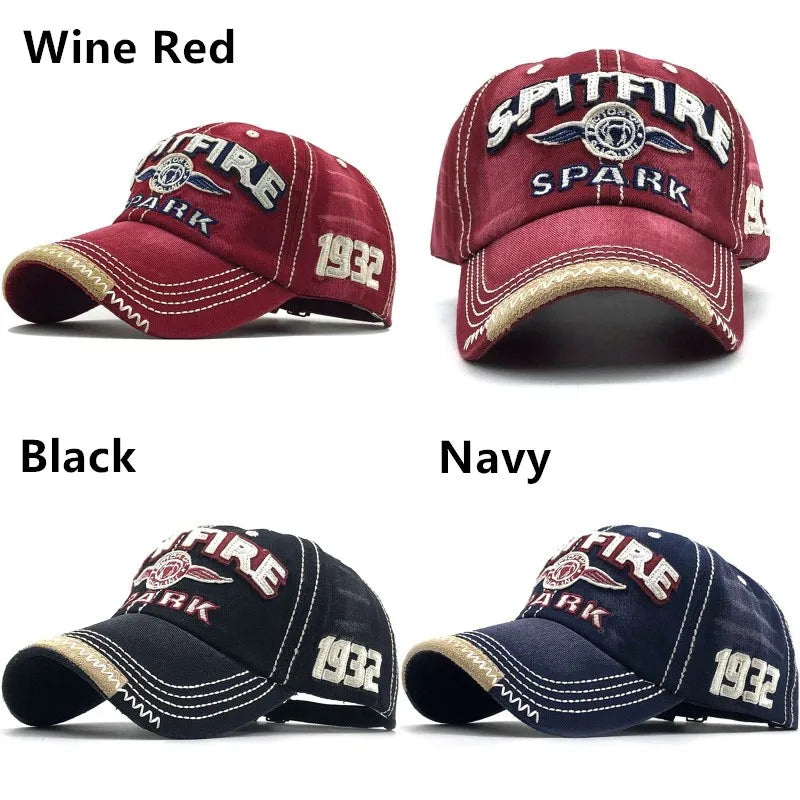 Casquette de Baseball en Coton avec Lettres Brodées pour Homme et Femme