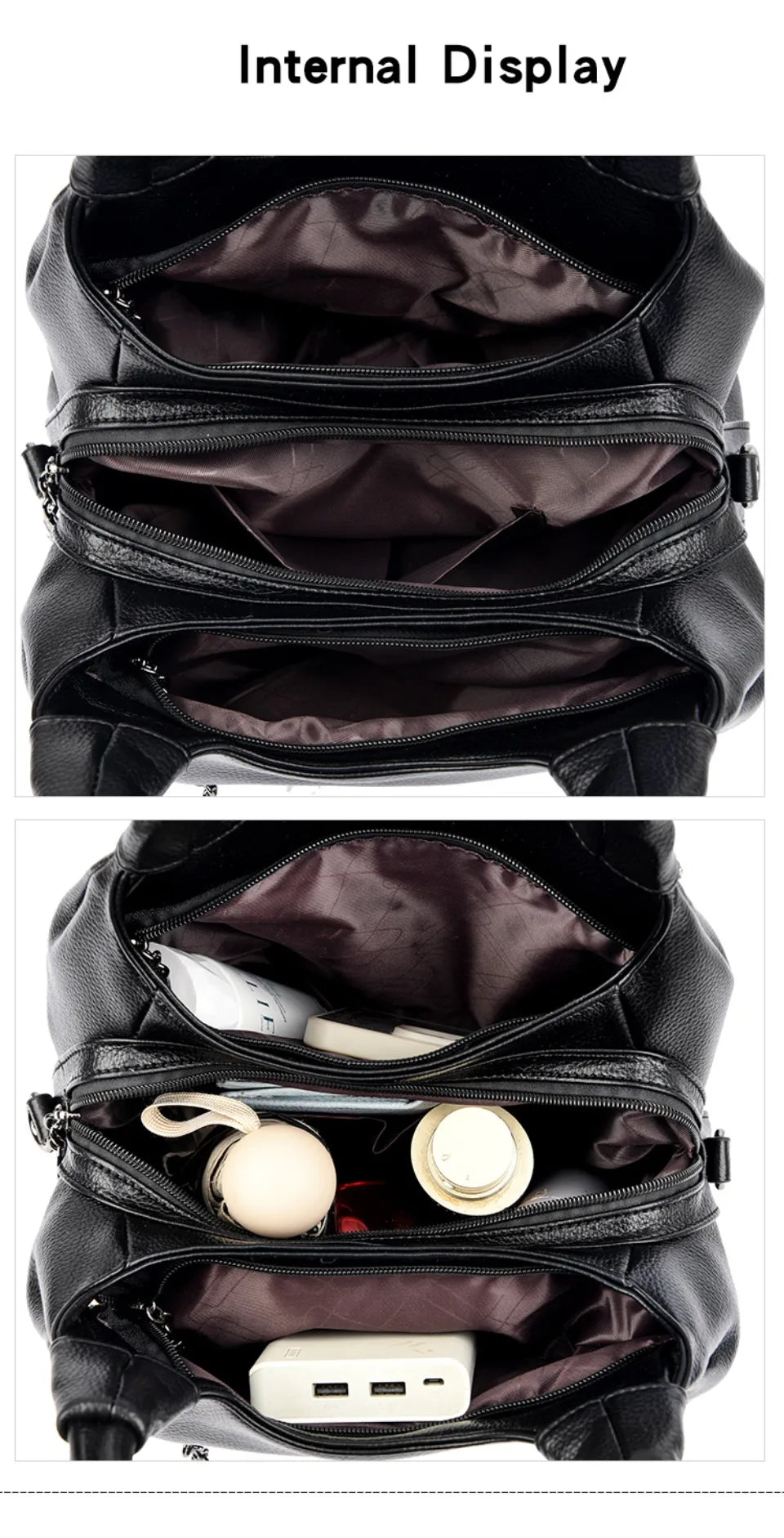 sac femmes décontracté en cuir synthétique souple