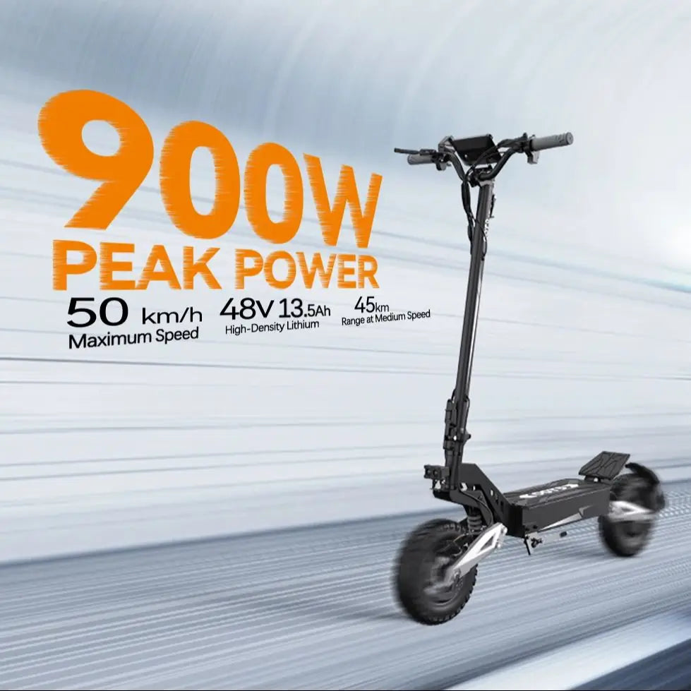 E-scooter de ville avec pneus tout terrain 900W 48V 13AH