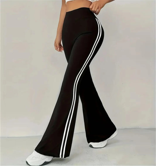 Pantalon Évasé Femme Taille Haute – Coupe Slim Décontractée Chic