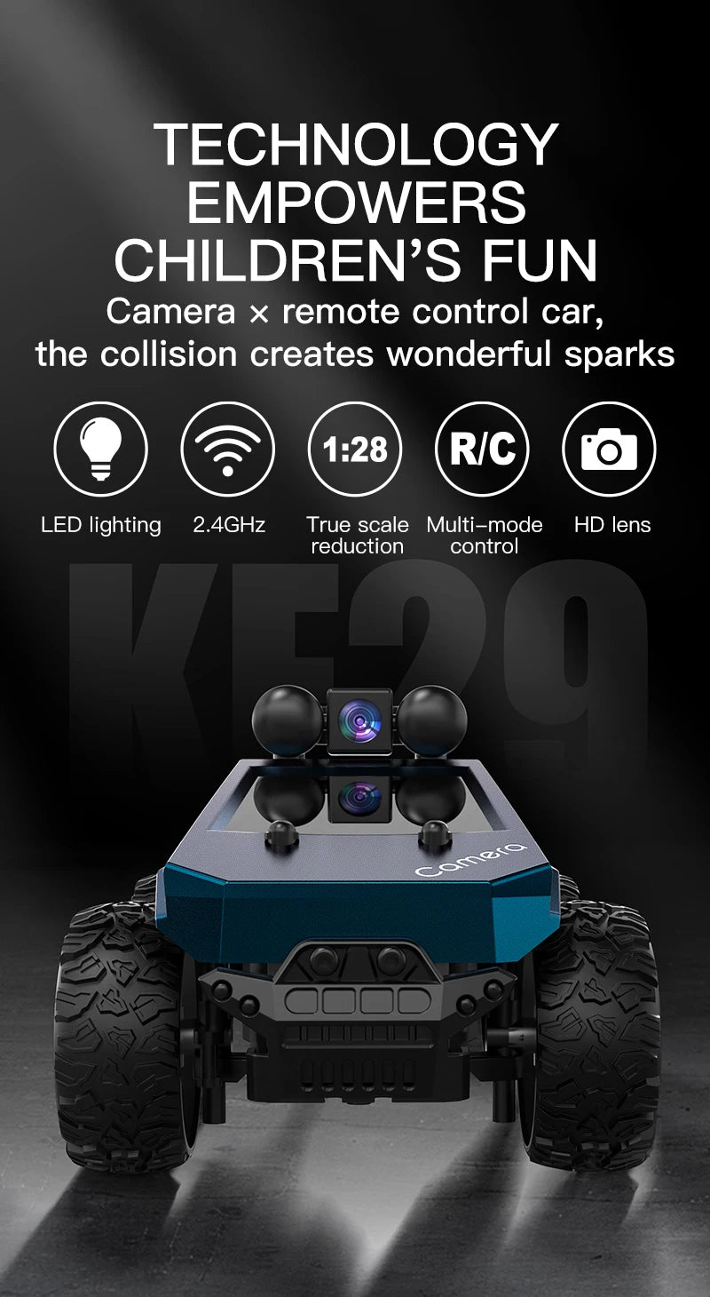 Voiture télécommandée KF29 1:28 4WD avec caméra HD