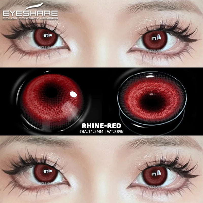 "Un seul regard… et l’horreur commence. Ose les lentilles Halloween."