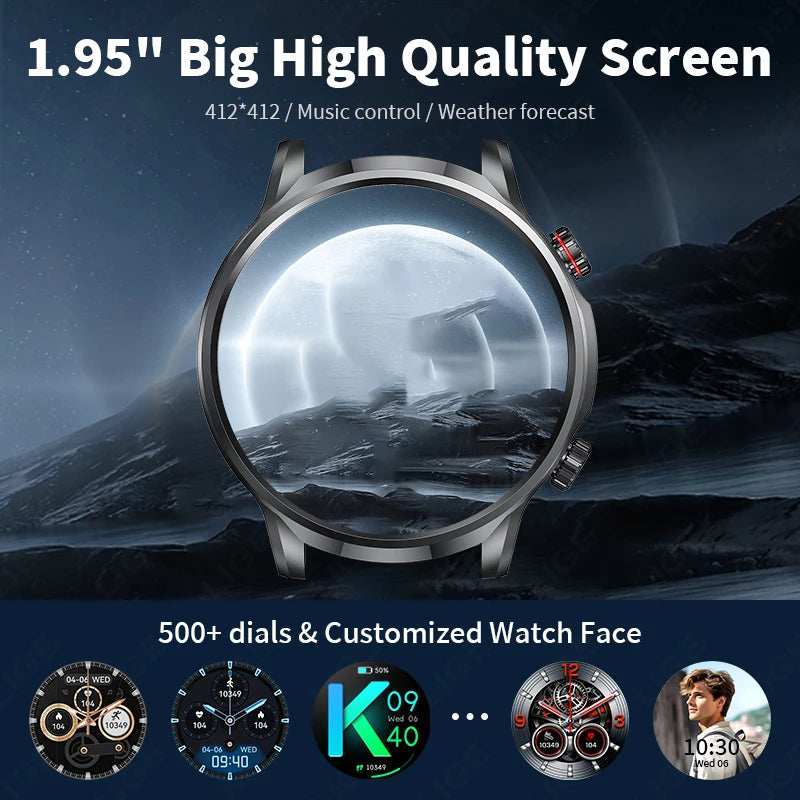 LIGE nouveau 1.95 "HD Extra Large écran GPS