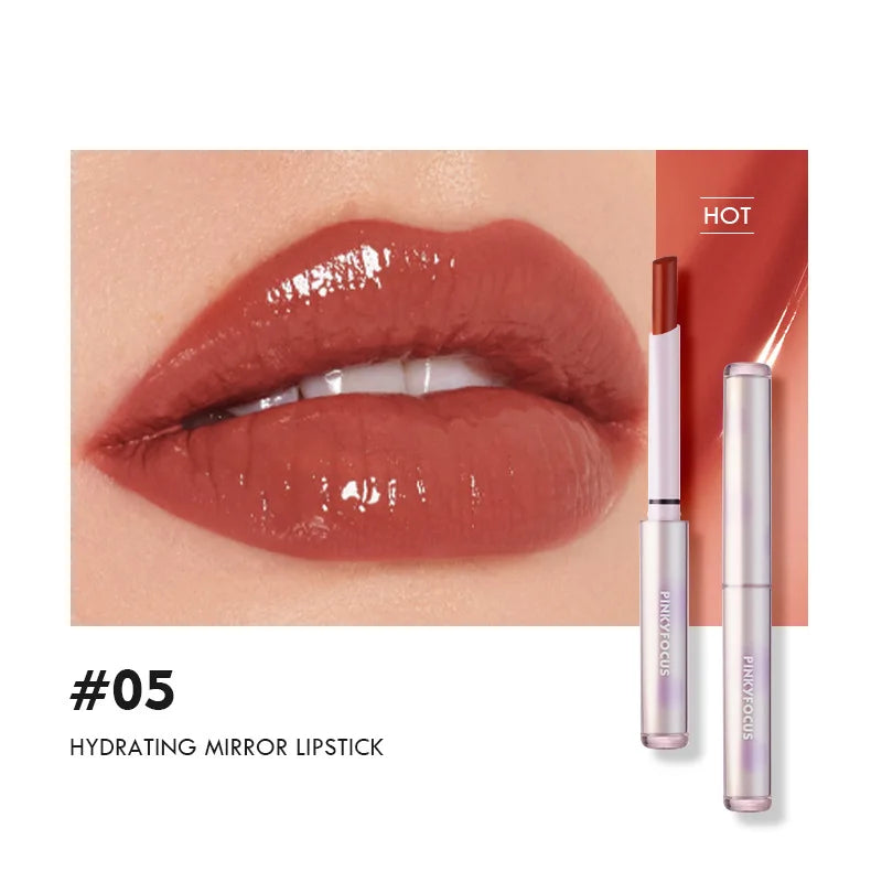 Rouge à lèvres haute qualité, 8 couleurs, effet brillant