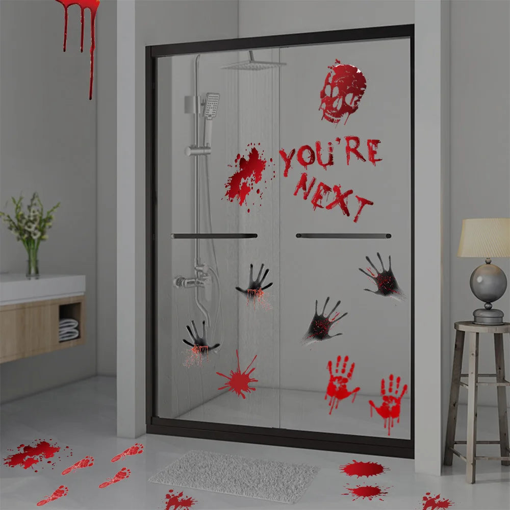 Autocollants Muraux pour Portes et Fenêtres d'Halloween