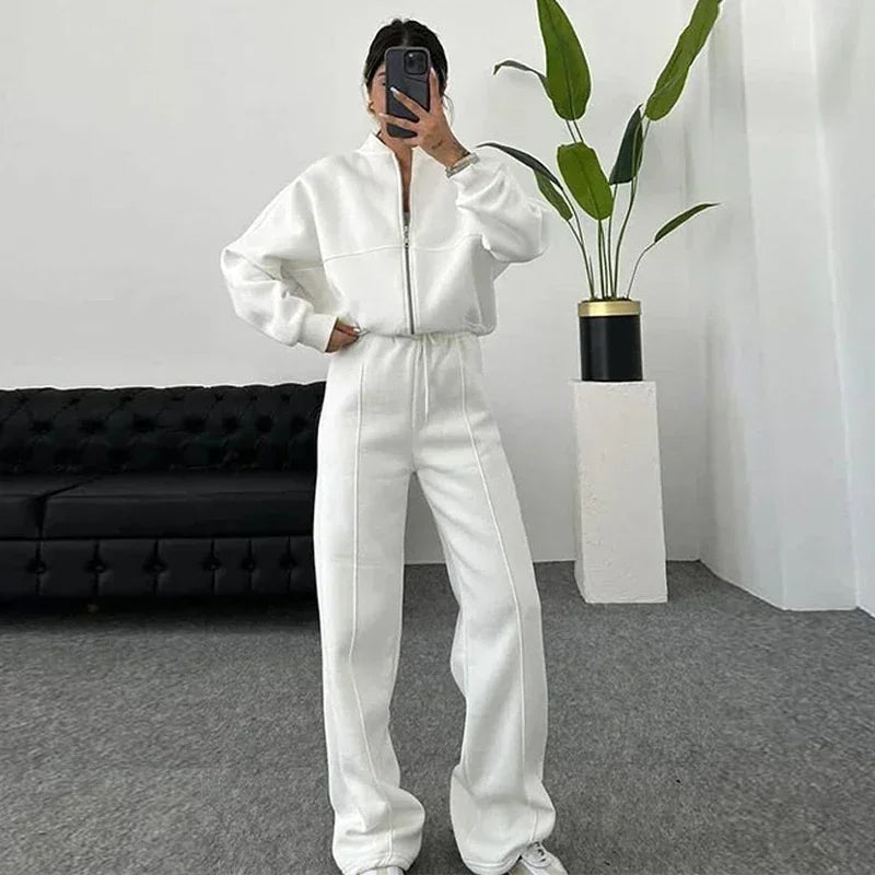 Ensemble veste et pantalon décontracté mode femmes