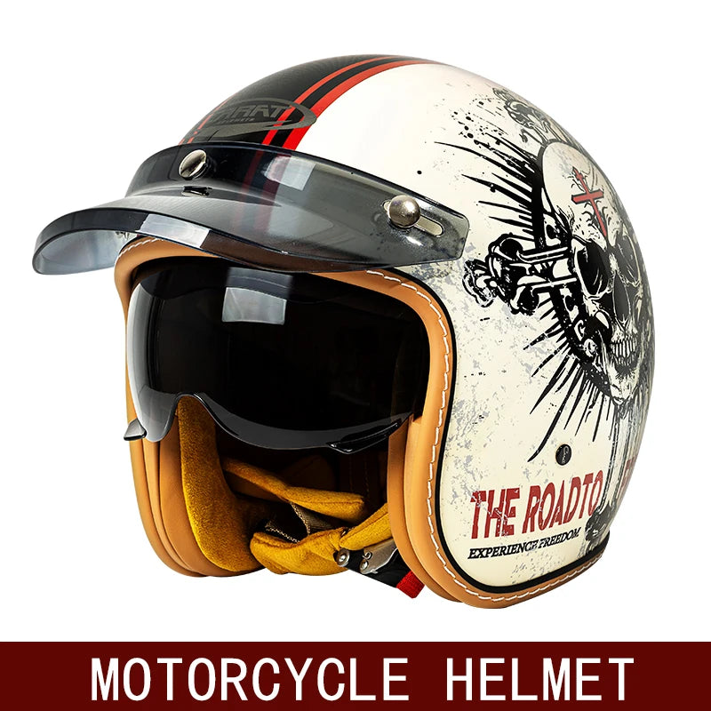 casque rétro moto scooter american vintage