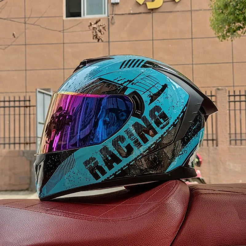 casque integral moto scooter homme femme avec graphisme personalisé