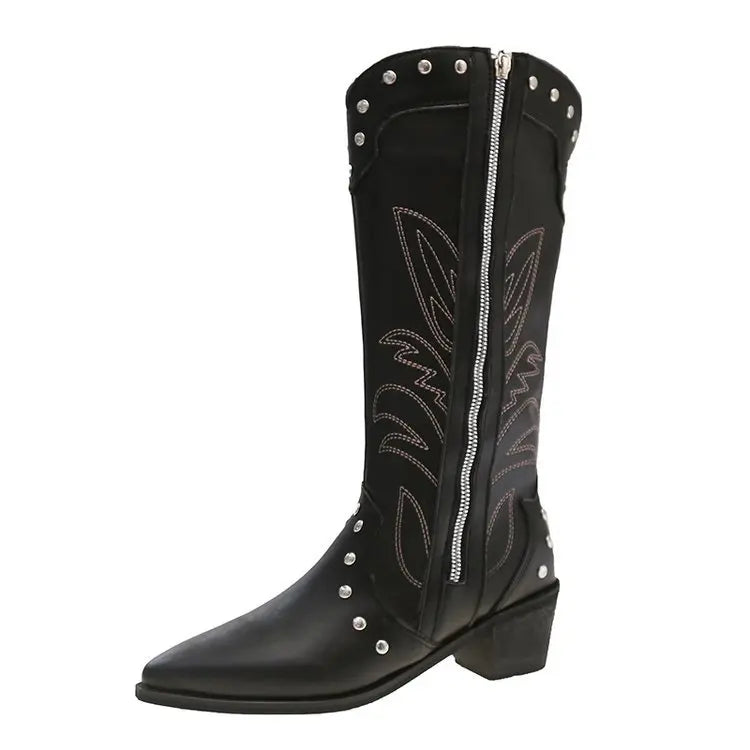 nouveauté automne botte montante western femme