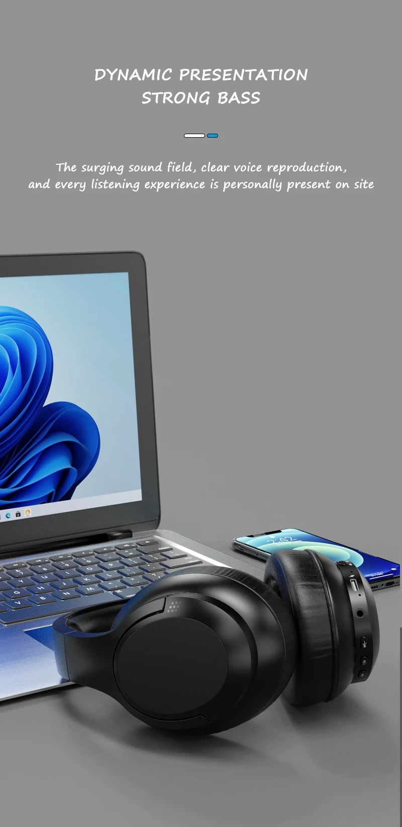 LDON L839 Bluetooth 5.3 écouteurs casque pliable