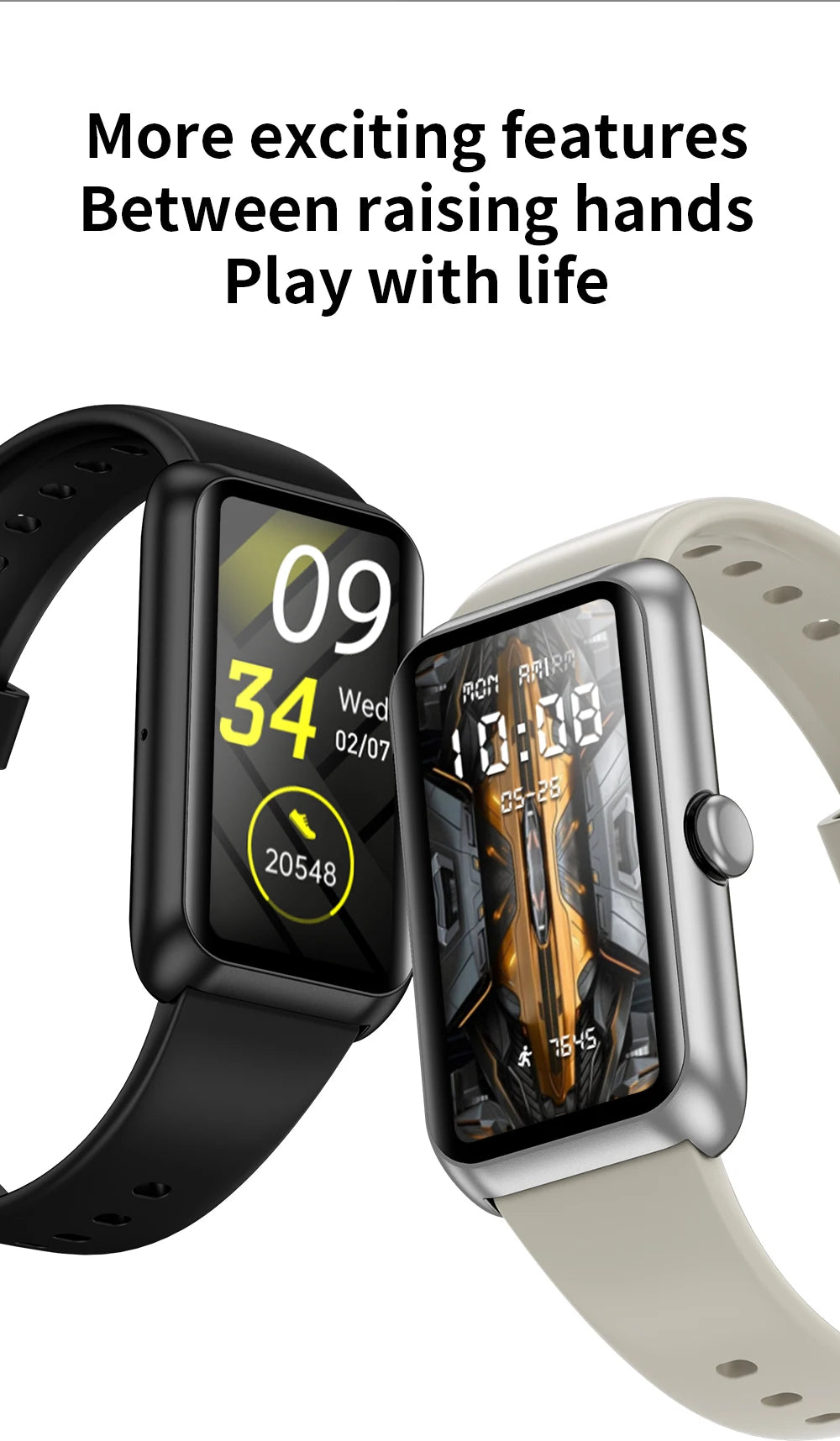 montre femmes connecté bracelet souple ou émaillé