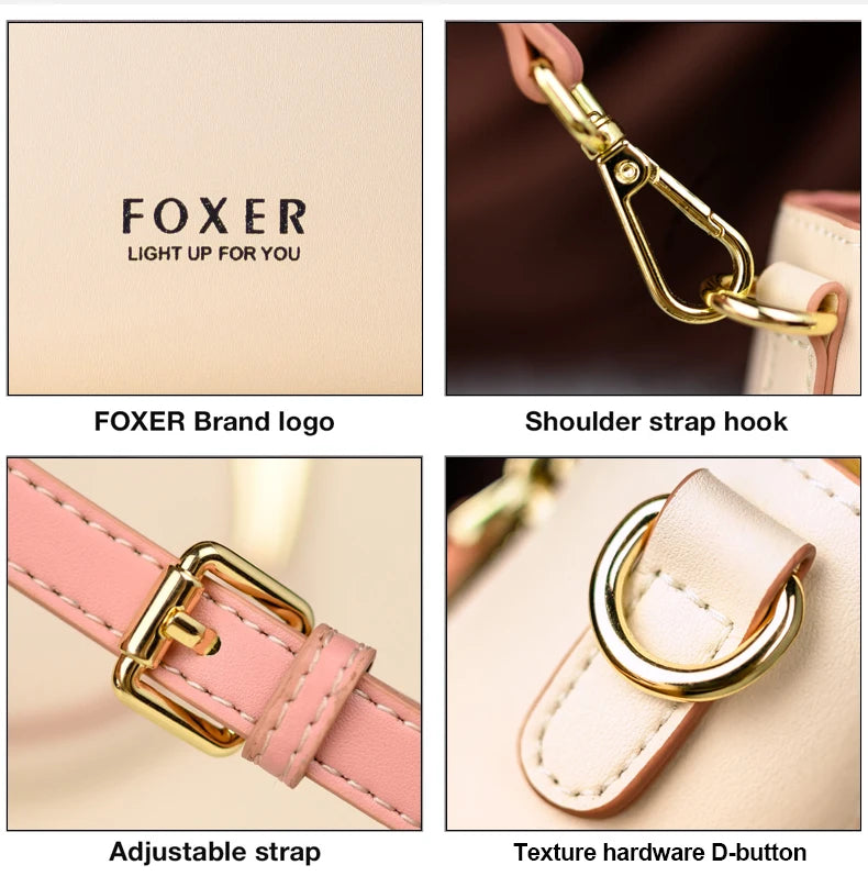 sac à bandoulière en cuir véritable vintage élégant pour femmes automne/ hiver