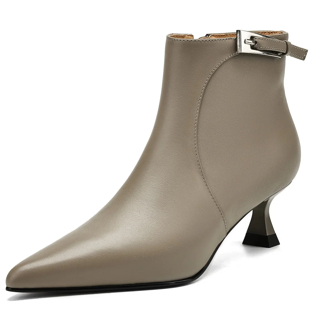 bottine cuir luxe femme