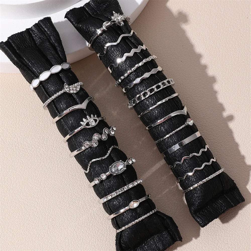 Ensemble de bagues fantaisie pour femmes