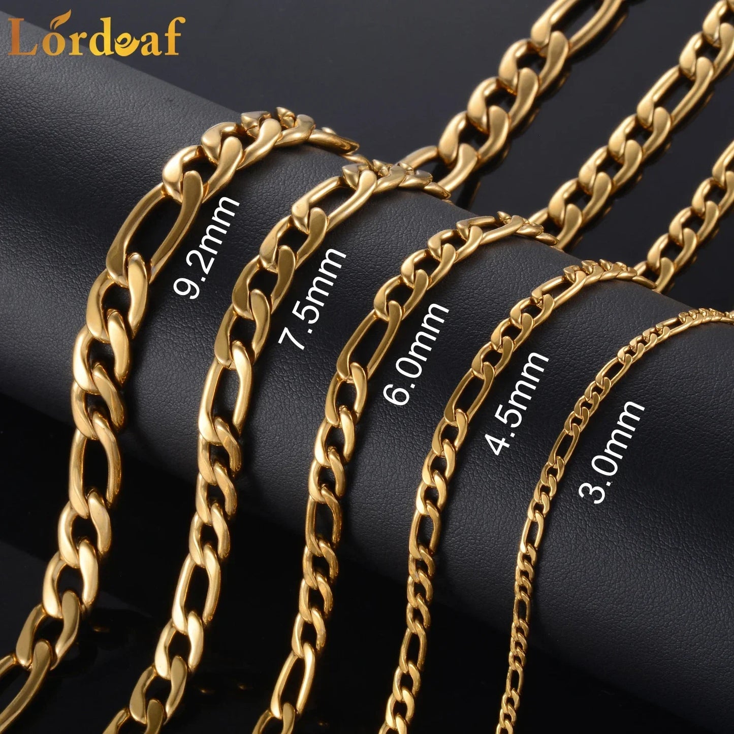 Collier en acier couleur or